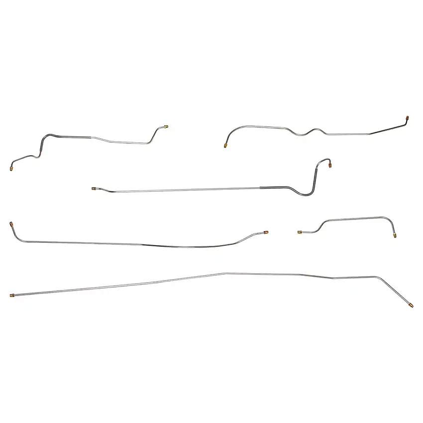 1949-50 Chevrolet Special Convertible w/AT Complete Drum Brake Line Kit 6pc, OE Steel