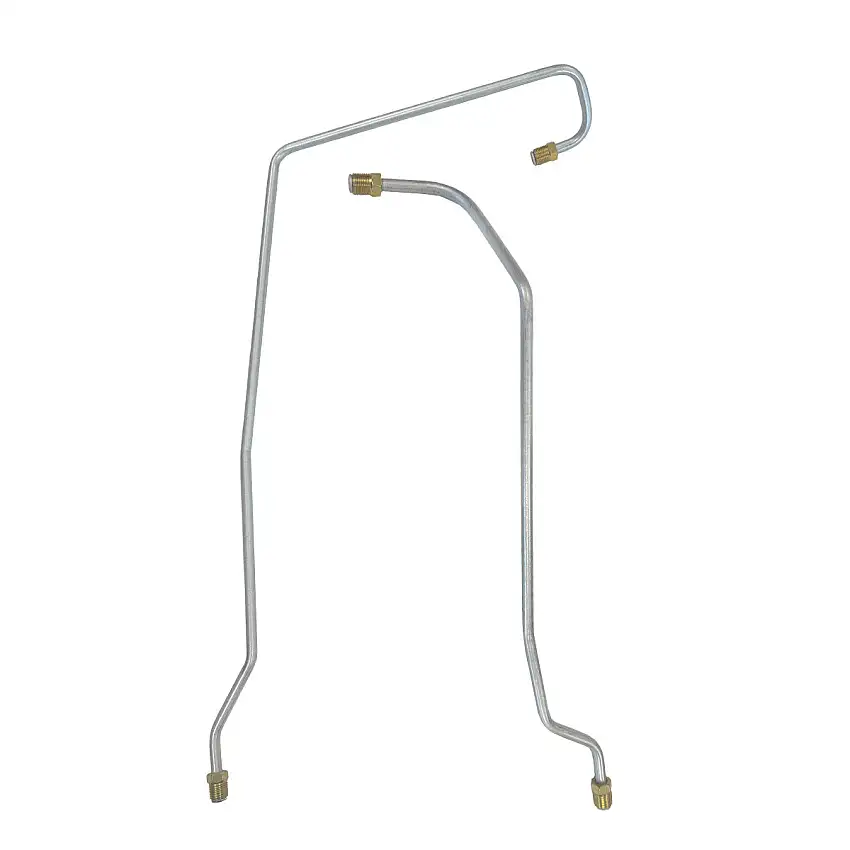 1963-64 Chevrolet Corvair 500/700/900 Monza (Two-Carb Setup) Pump to Carb Lines 2pc, OE Steel