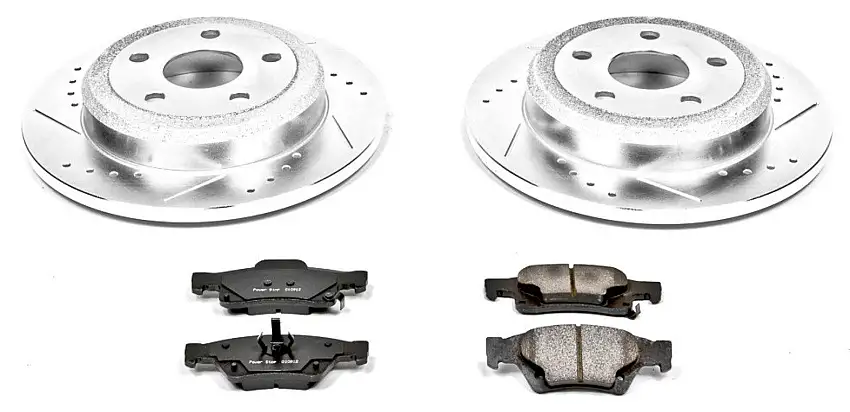 Power Stop Rear Z23 Evolution Sport Performance 1-Click Brake Kit for 11-14 Jeep Grand Cherokee WK2 K5950