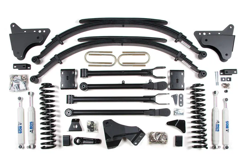 2011-2016 Ford F250 & F350 6.7L 4WD BDS 4 inch 4-Link Lift (FOX 2.0 Shocks) | 590FS