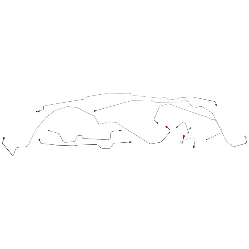 2003-04 Ford Ranger 2WD Ext. Cab Shortbed Four-Wheel ABS Brake Line Kit, OE Steel