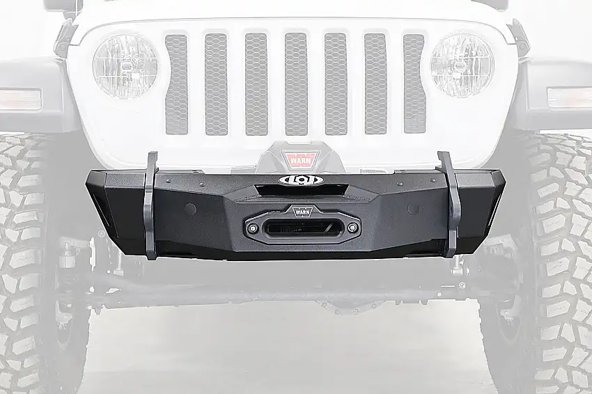 LoD Offroad Black Ops Stubby Winch Front Bumper for 07-25 Jeep Wrangler JK, JL & Gladiator JT JFB1883