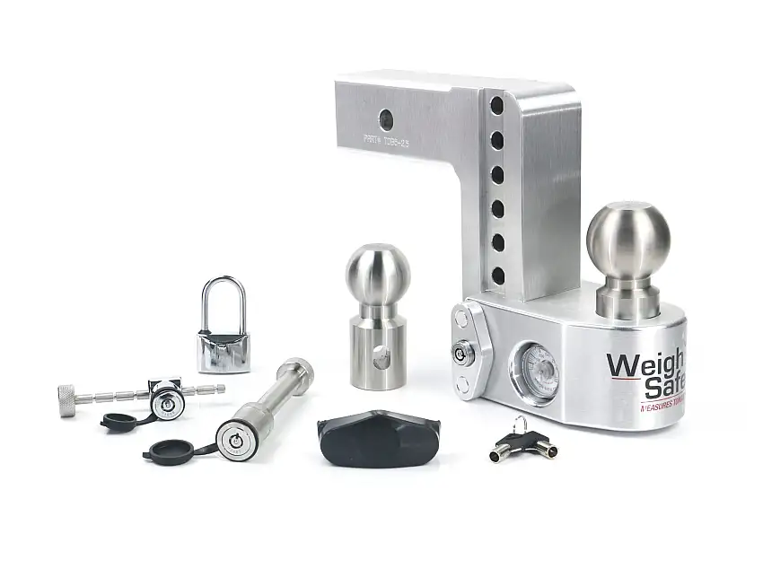 Weigh Safe Weigh Safe Adjustable Drop Hitch - 6" Drop for 2.5" Shank w/ Lock Set WS6-2.5-SET
