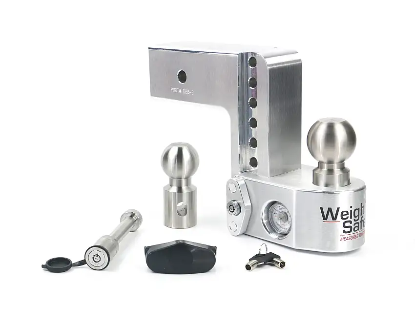 Weigh Safe Weigh Safe Adjustable Drop Hitch - 6" Drop for 3" Shank w/Hitch Lock Pin WS6-3-KA