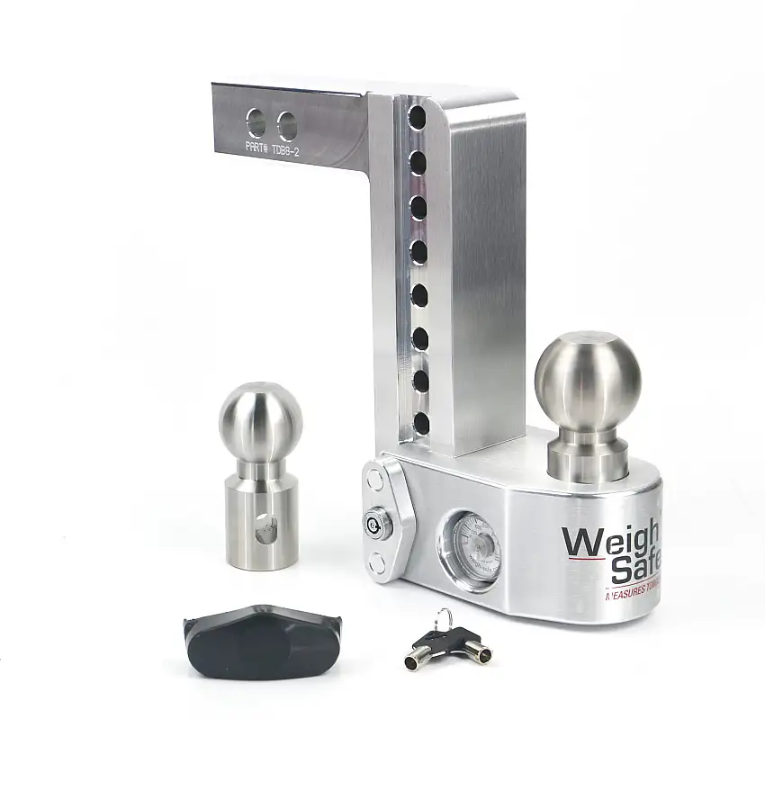 Weigh Safe Weigh Safe Adjustable Drop Hitch - 8" Drop for 2" Shank WS8-2