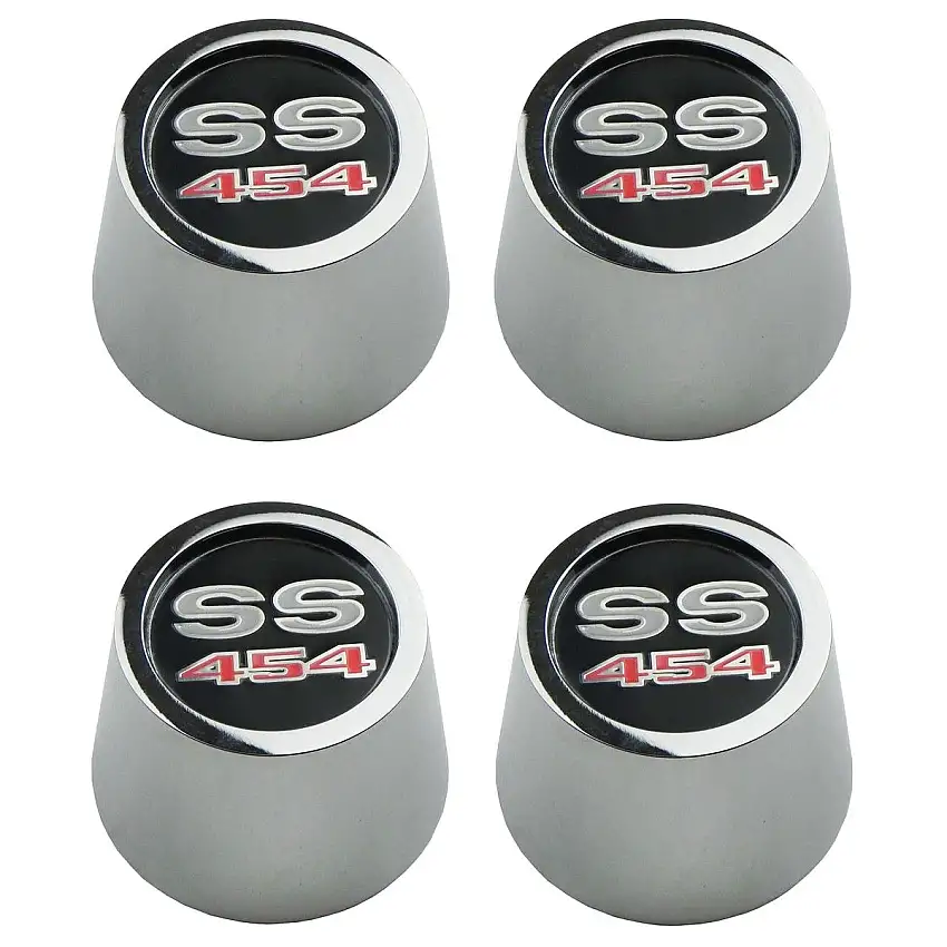 1967-70 GM A-Body X-Body Chrome Center Cap "SS 454" 4pc