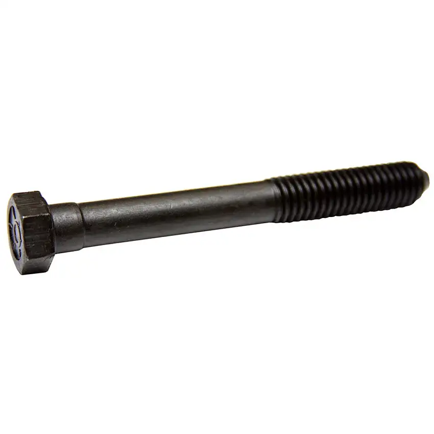 7/16" - 14 x 3 3/4" Hex Bolt, 5/8" Head. Oldsmobile Motor Mount Bolt. Finish: Black Phosphate & Oil.