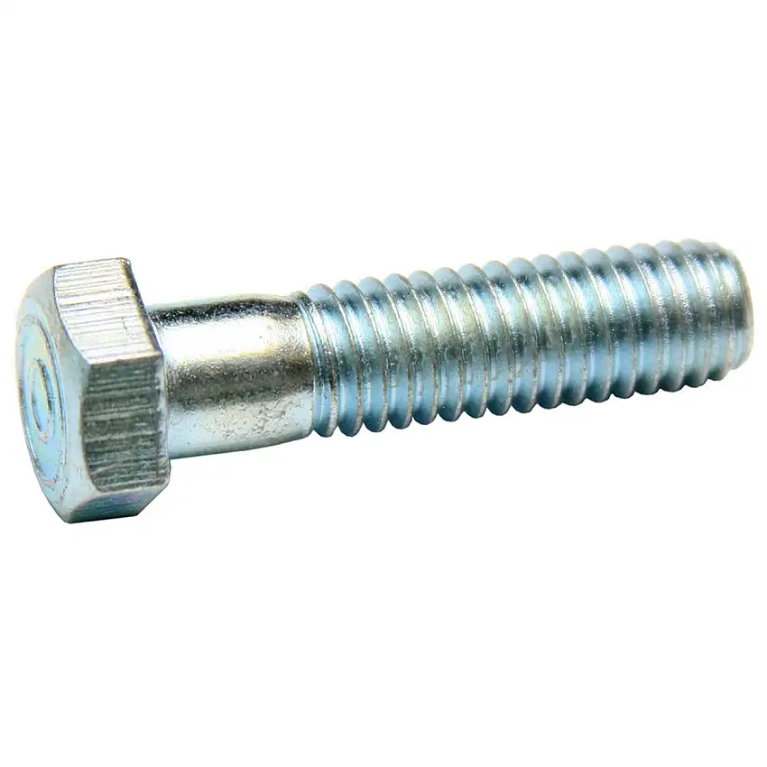 3/8" - 16 x 1 1/8" x 1 1/8" Thread, Grade 5 Hex Bolt, 9/16" Head. Pontiac Intake Manifold Bolt. Finish: Silver/ Zinc.