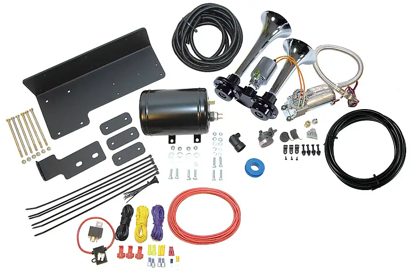 Kleinn Air Horns Trail Blaster Air Horn Kit for 07-18 Jeep Wrangler JK, JKU JEEPKIT99