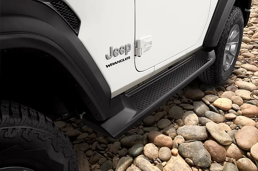 Mopar Production Style Side Steps for 18-25 Jeep Wrangler JL 2 Door 82215145AB