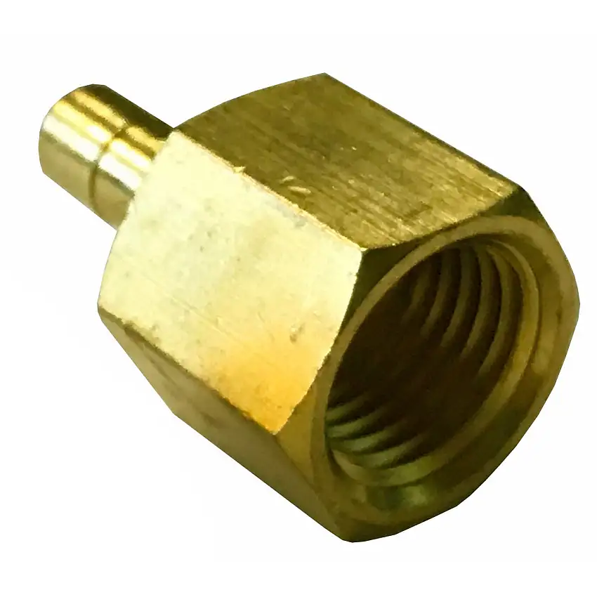 8mm Black Nylon Plastic Fuel Injection tube to 5/16" Fuel Injection Brass Female Fitting 1pc