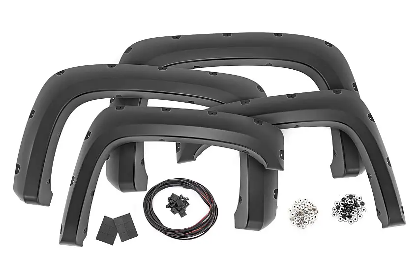 Rough Country Pocket Fender Flares 6'7" & 8' Bed 836 Blue Granite Chevy Silverado 1500/2500HD/3500HD (07-14)07-14 F-C10714B-836