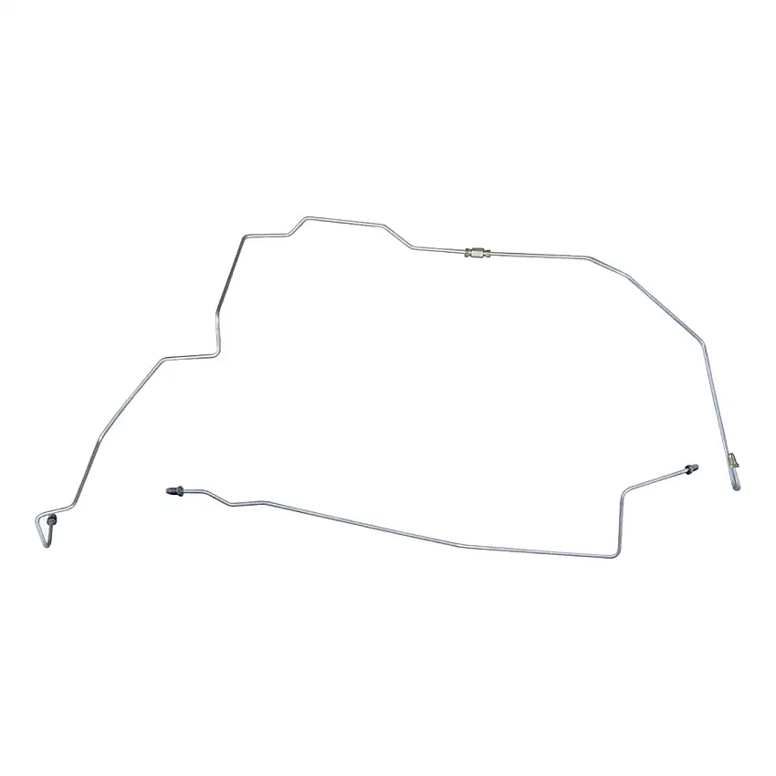 2000-05 Pontiac Grand Am GT/SE Four-Wheel Power Disc w/ABS (Top of ABS) 3/16" Right & Left Front Brake Lines 3pc, OE Steel