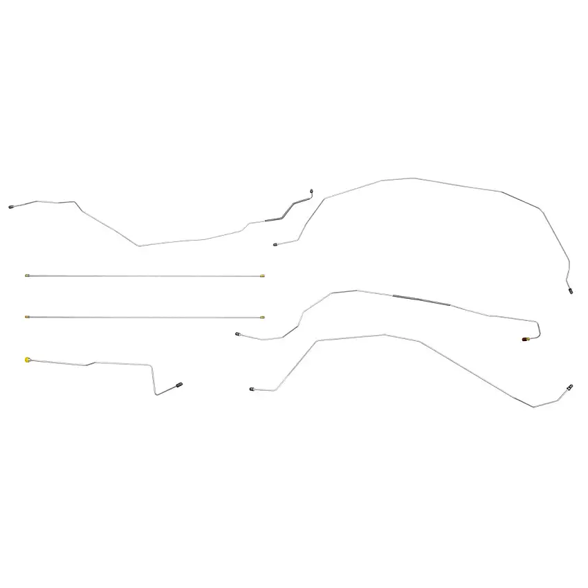 1999-00 Pontiac Grand Am GT/SE Front Disc/Rear Drum w/ABS (Side of ABS) F to R Brake Lines 3pc, OE Steel