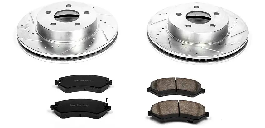 Power Stop Front Z23 Evolution Sport Performance 1-Click Brake Kit for 02-07 Jeep Liberty KJ K2160