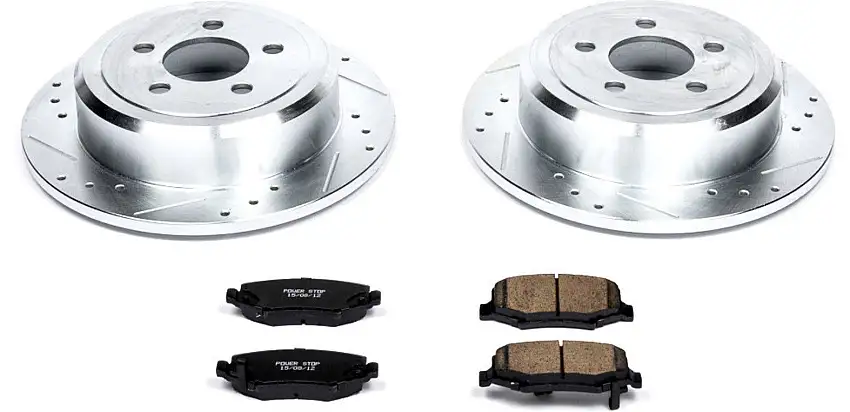 Power Stop Rear Z23 Evolution Sport Performance 1-Click Brake Kit for 08-12 Jeep Liberty KK K3046