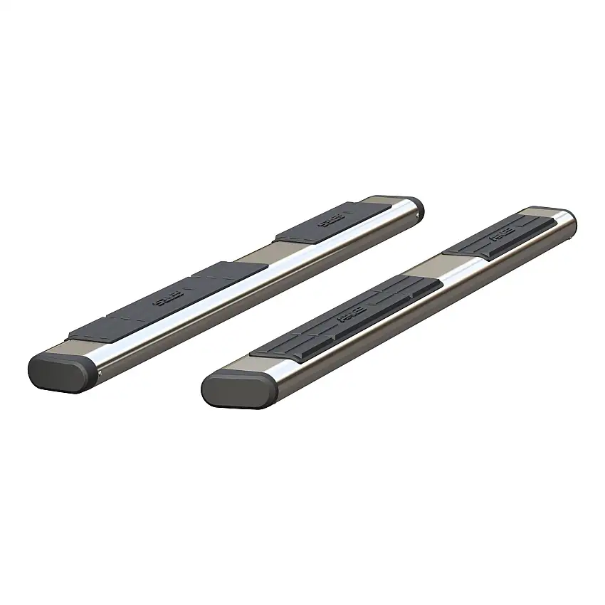Aries Automotive 6" x 75" Polished Stainless Oval Side Bars (No Brackets) S2875