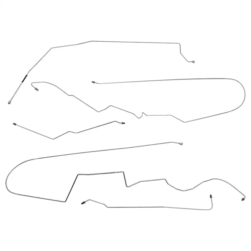 2000-05 Buick Century Front Disc w/ABS Mid-Chassis Brake Line Kit (w/o Flex) 5pc, Stainless