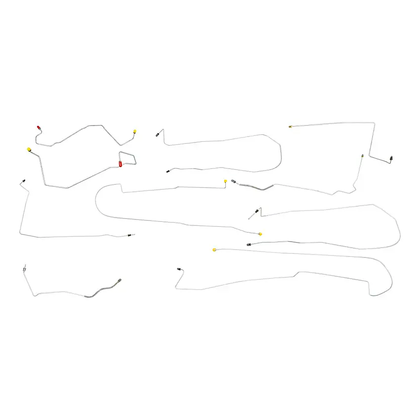 2000-03 Oldsmobile Aurora Four-Wheel Disc w/ABS Brake Line Kit 10pc, Stainless