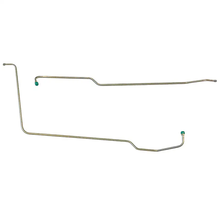 1963-64 Pontiac Catalina Roto Hydramatic (With Fittings at Trans End) 3/8" Trans Cooler Lines 2pc, Stainless