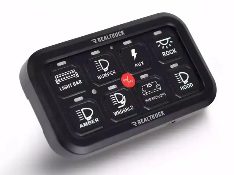 Go Rhino RGB/Bluetooth 8-Channel Light Switch Controller with RF Control Model 758CHSCRRF