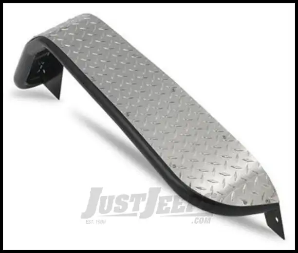 Warrior Products 10" Front Tube Fender Flares For 2007-18 Jeep Wrangler JK 2 Door & Unlimited 4 Door Models (Polished Diamond) 7314